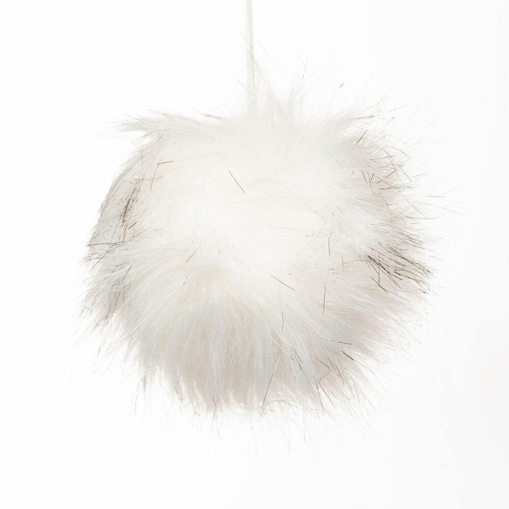 Loren Kırçıllı Ekru Tüylü Ponpon